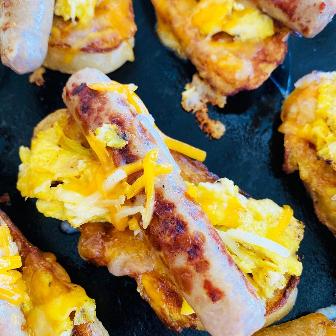 Blackstone Griddle Breakfast Crostini