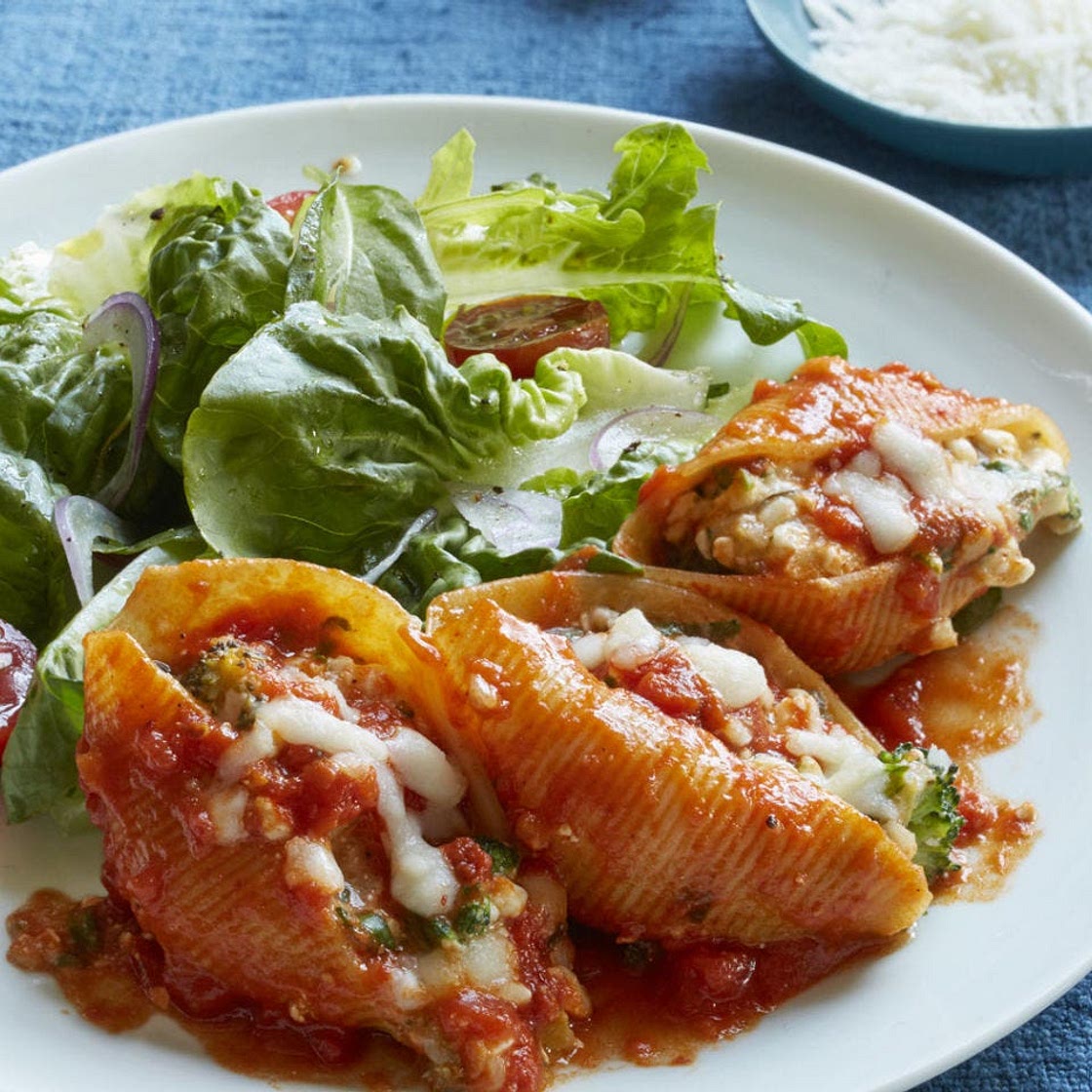 Broccoli and Cheese Stuffed Shells
