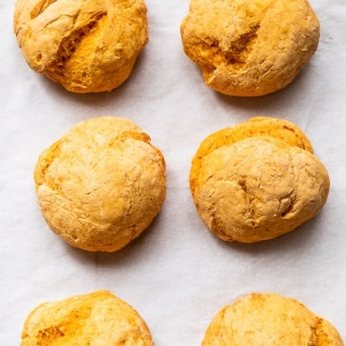 2-Ingredient Sweet Potato Rolls: No Yeast