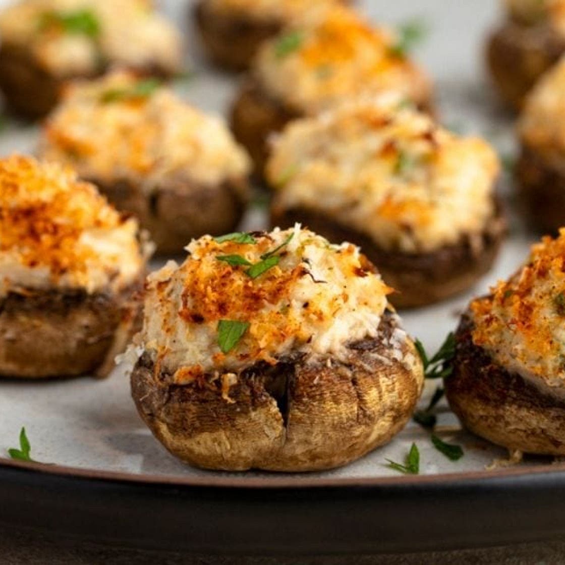 Crab Stuffed Mushrooms (Easy Recipe)