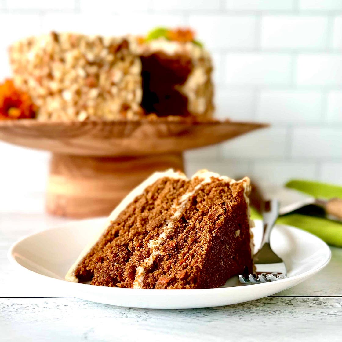 Paleo Carrot Cake with "Cream Cheese" Frosting