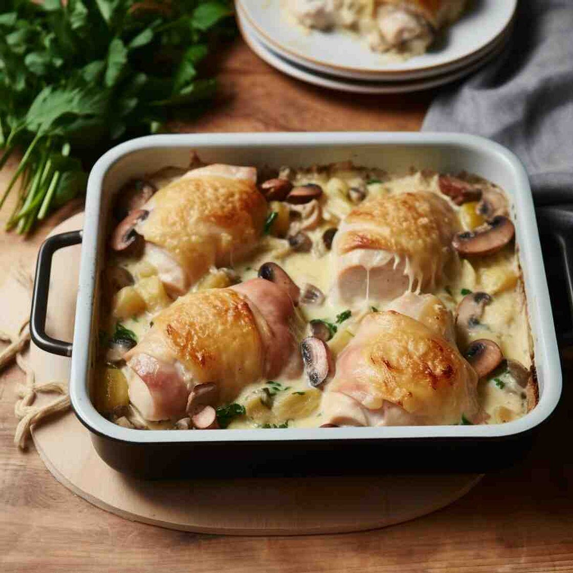 Mary Berry Tartiflette Chicken Wrapped In Parma Ham