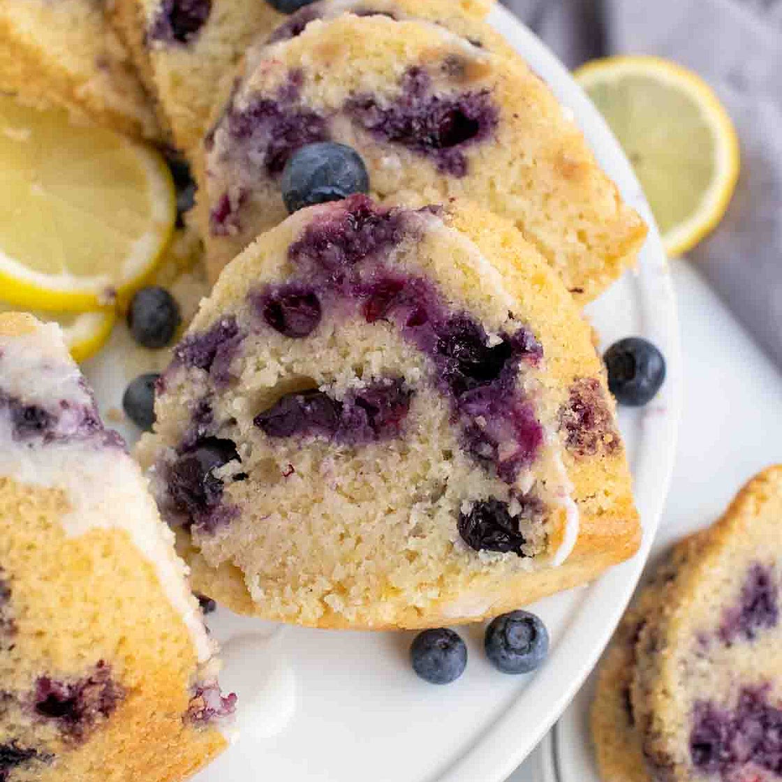 Gluten Free Blueberry Lemon Pound Cake