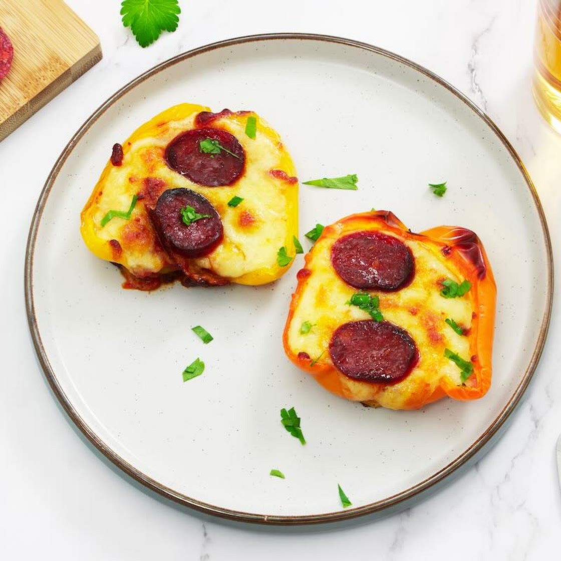 Mozzarella and Chorizo Peppers