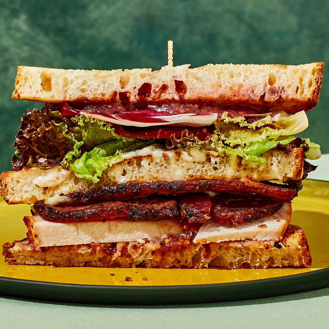 Thanksgiving Turkey Club Sandwich