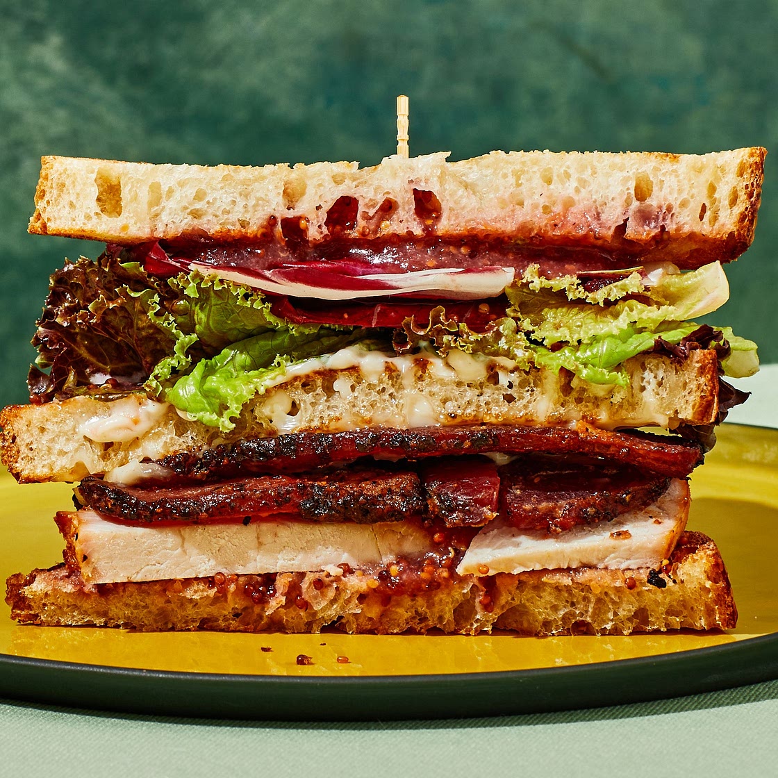 Thanksgiving Turkey Club Sandwich