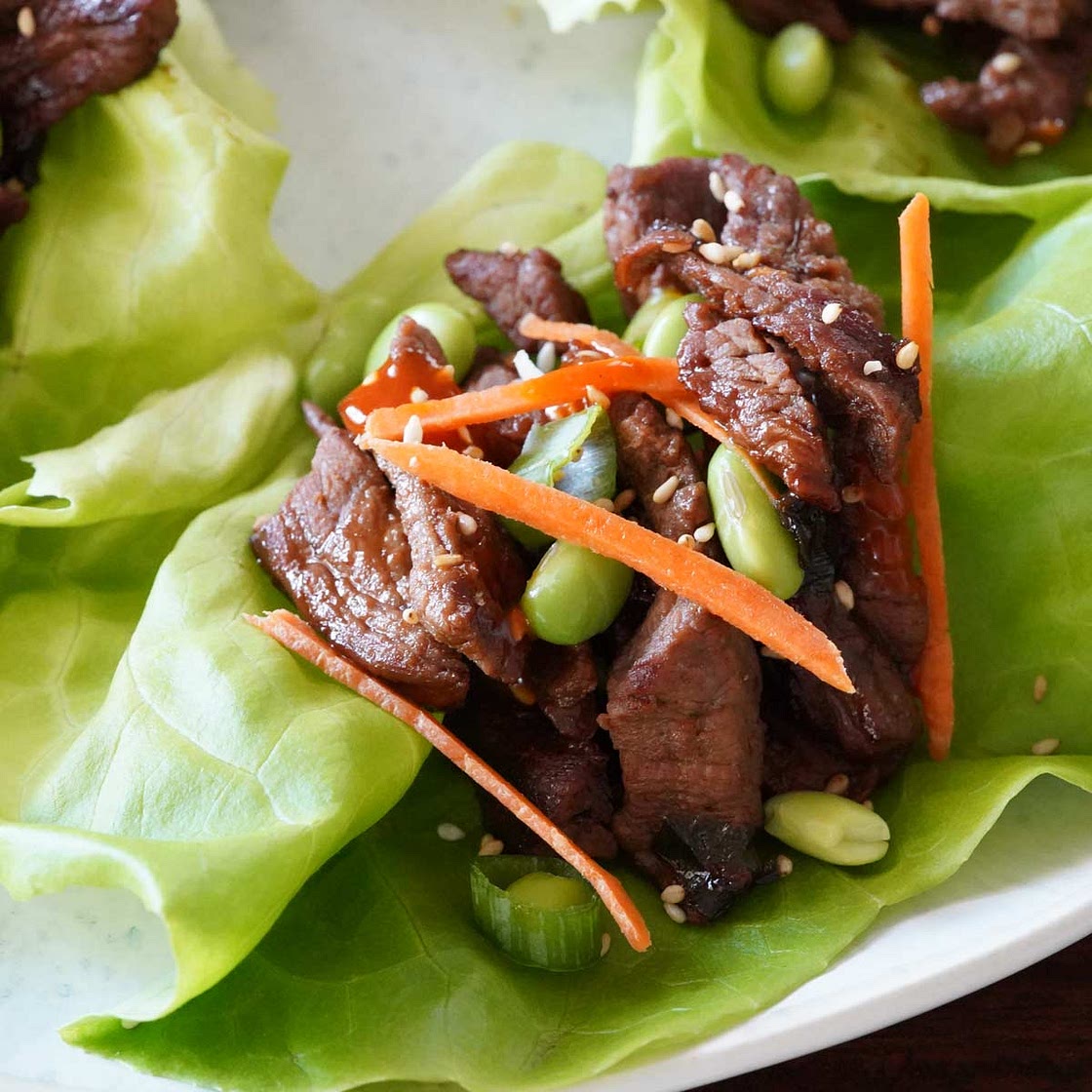Korean Beef Lettuce Wraps