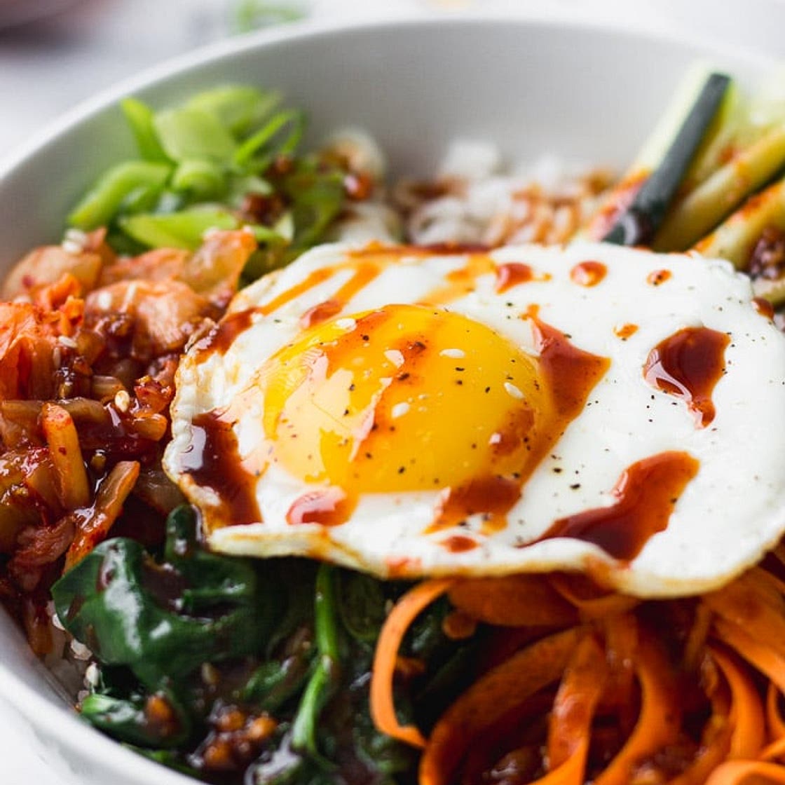 Spicy Vegetarian Bibimbap