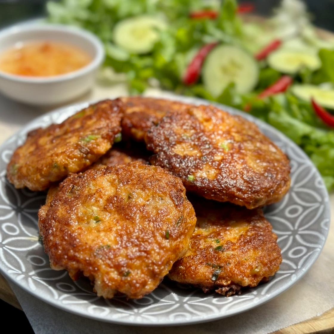 Thai Fish Cakes with Prawns