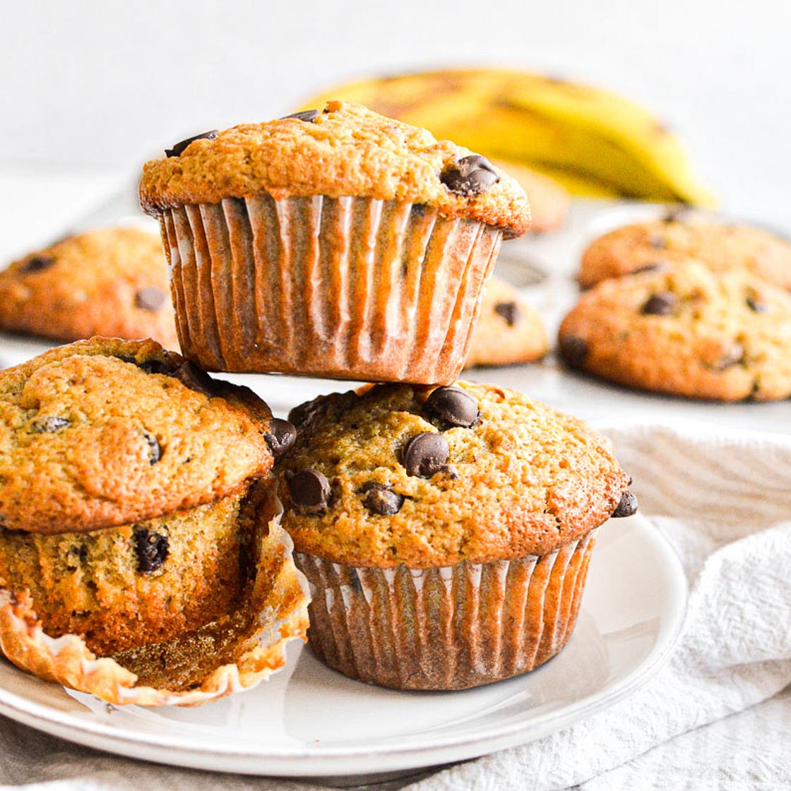 Chocolate Chip Banana Muffins