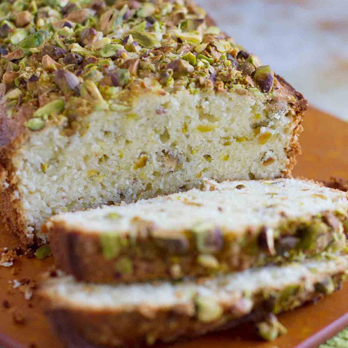 Pistachio Lemon Pound Cake