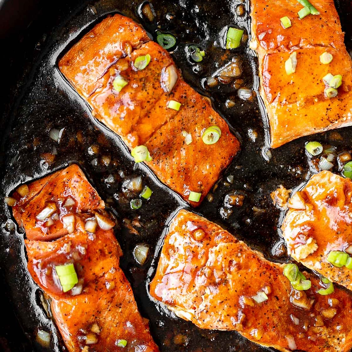 Honey Garlic Glazed Salmon