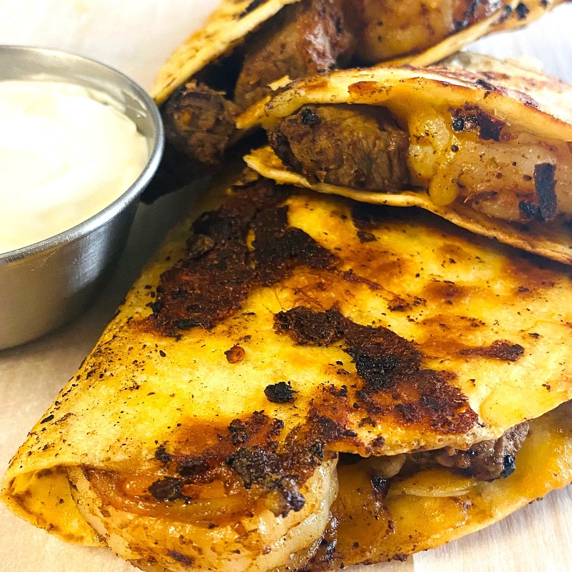 Blackstone Surf and Turf Quesadillas
