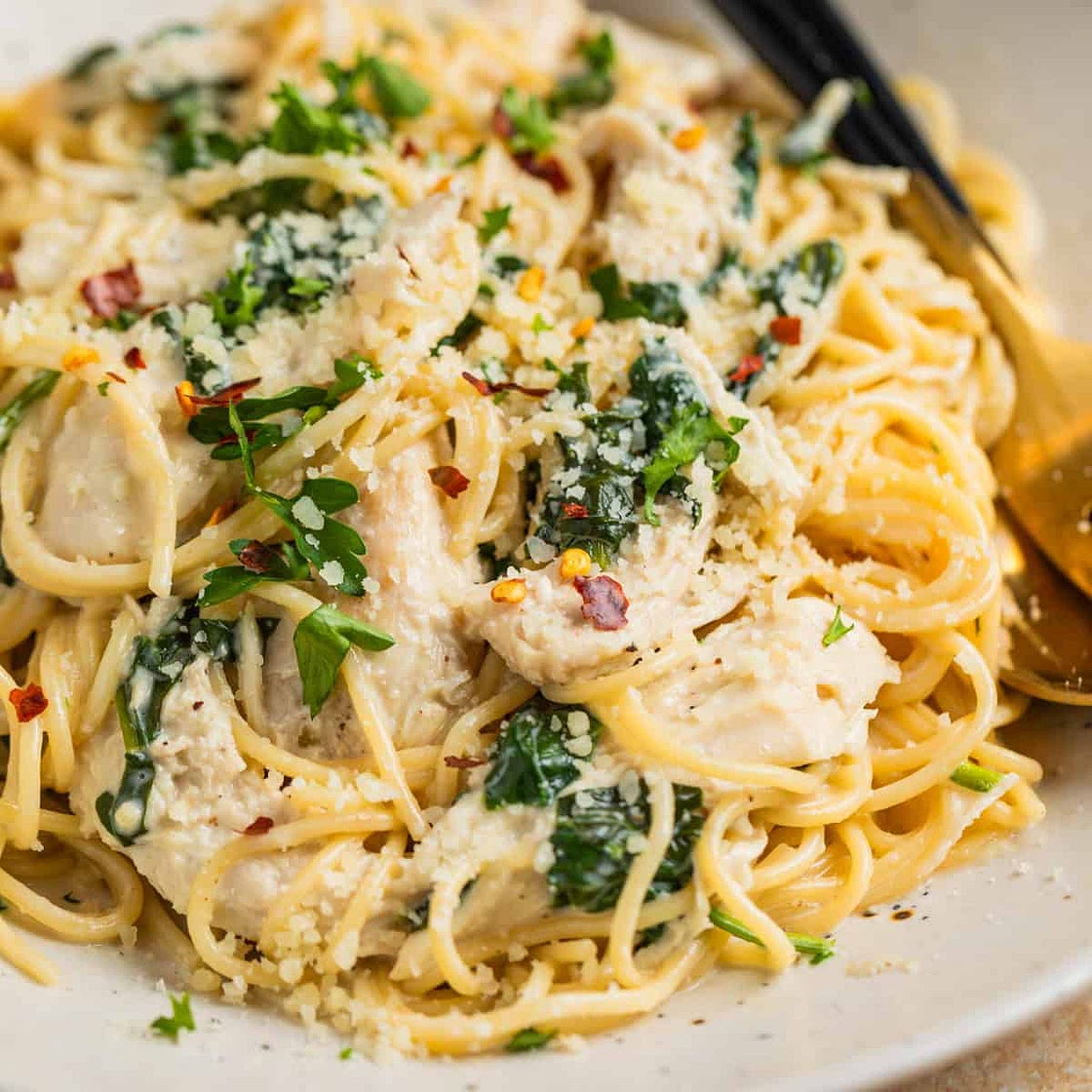 Instant Pot Creamy Garlic Parmesan Chicken