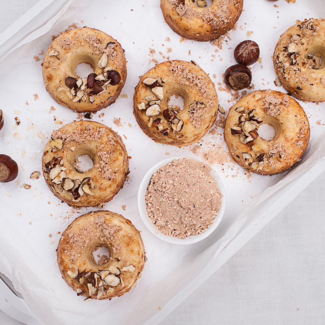 Paleo Donuts mit Apfelmus & Zimt