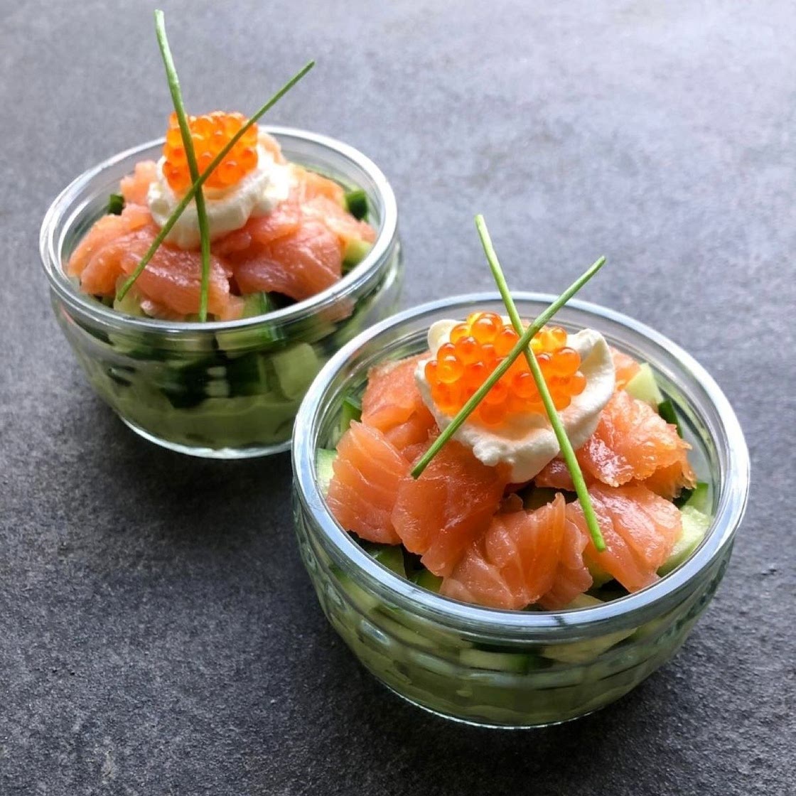 Smoked Salmon and Avocado Appetizer