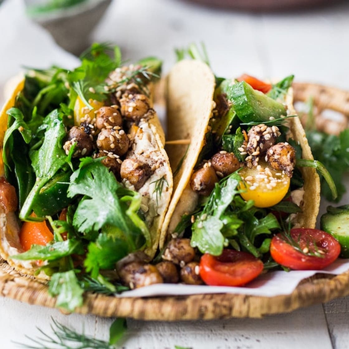Middle Eastern Salad Tacos