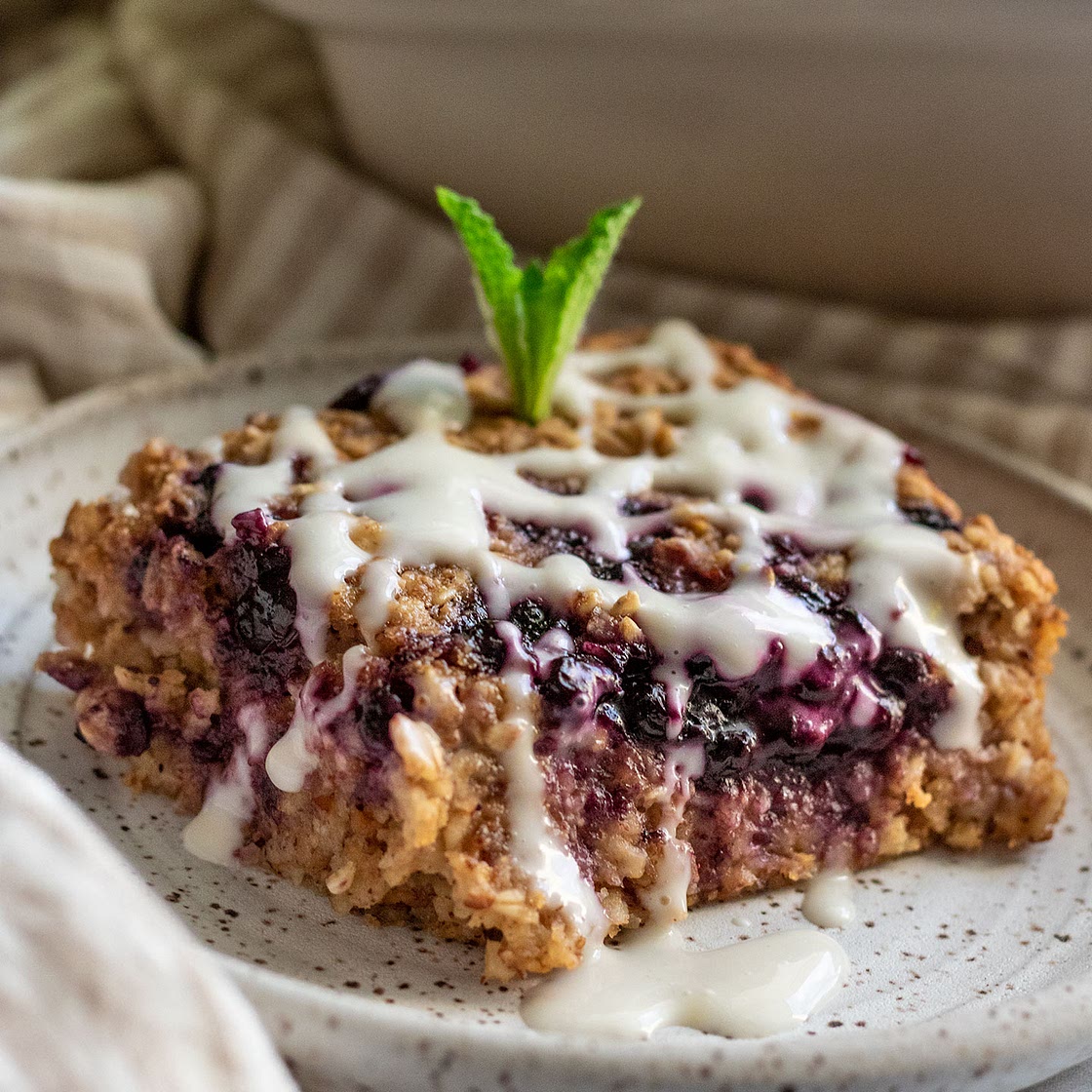 Lemon Blueberry Baked Oatmeal