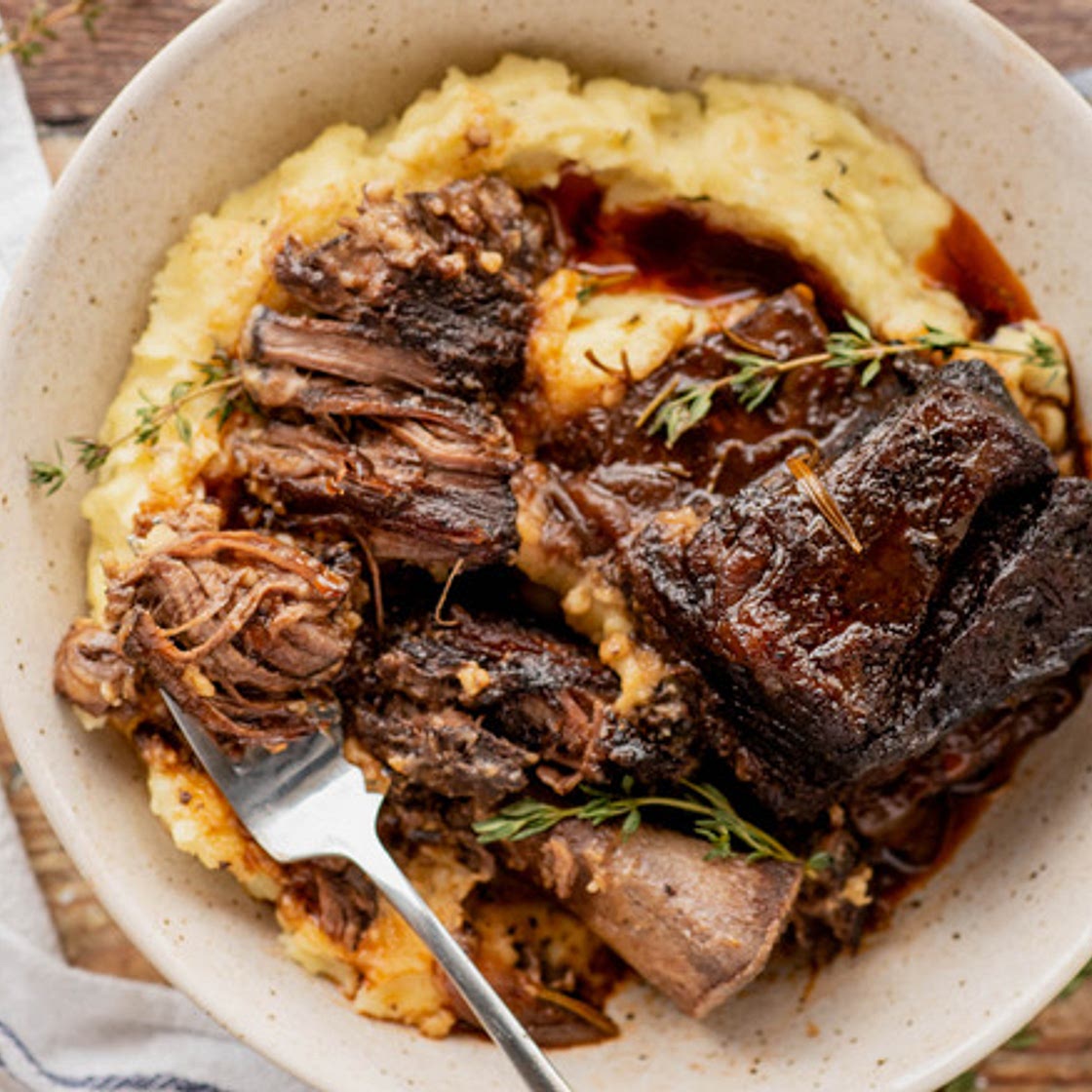 Red Wine-Braised Beef Short Ribs Recipe
