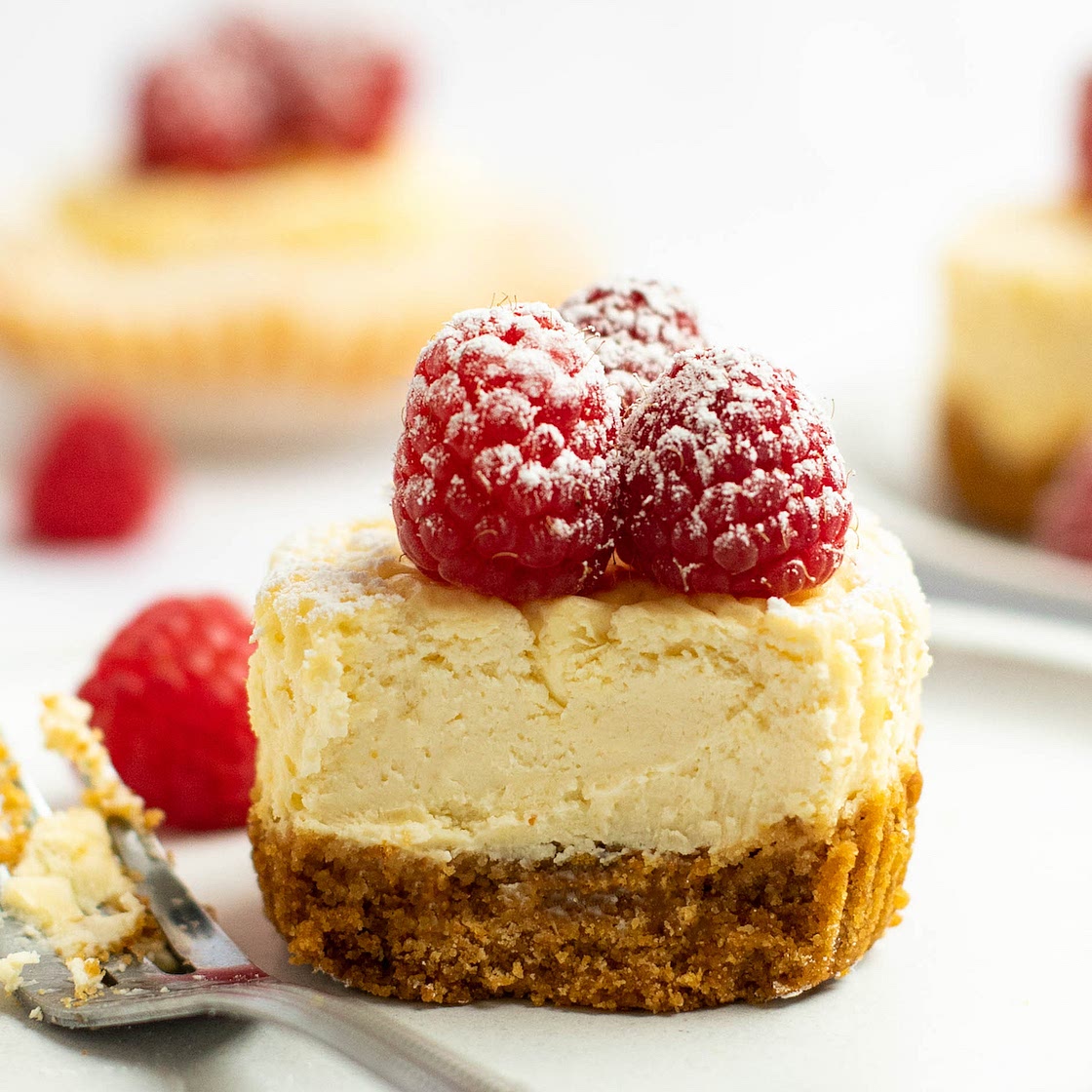 Bite-Size Cheesecakes in a Muffin Tin
