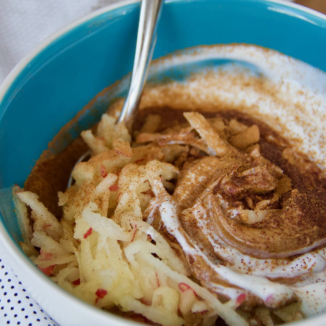 Grated Apple Yogurt Bowl