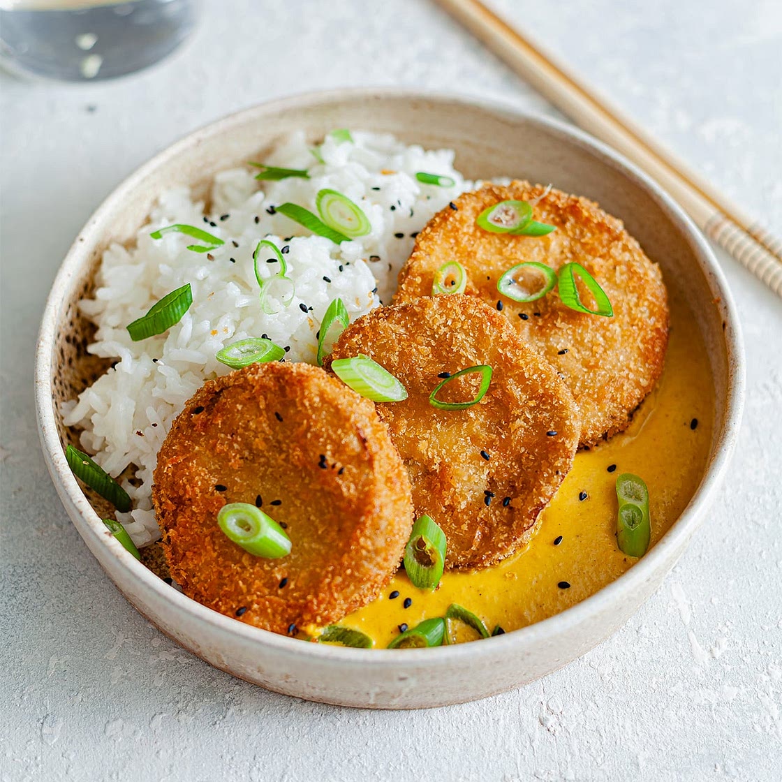 Aubergine Katsu Curry