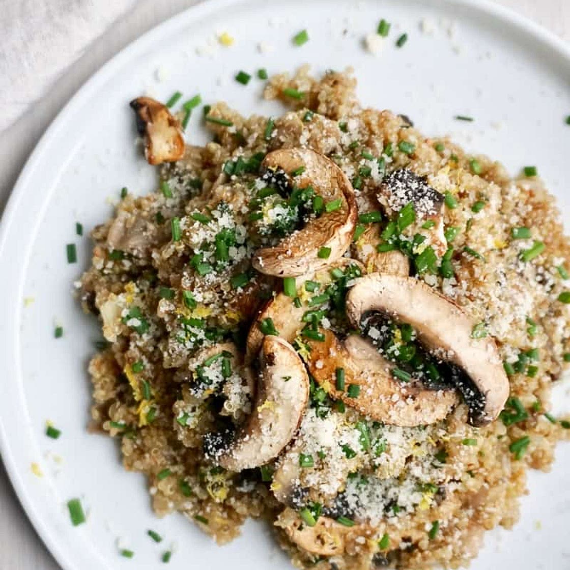 Mushroom Quinoa Risotto (Quinotto)