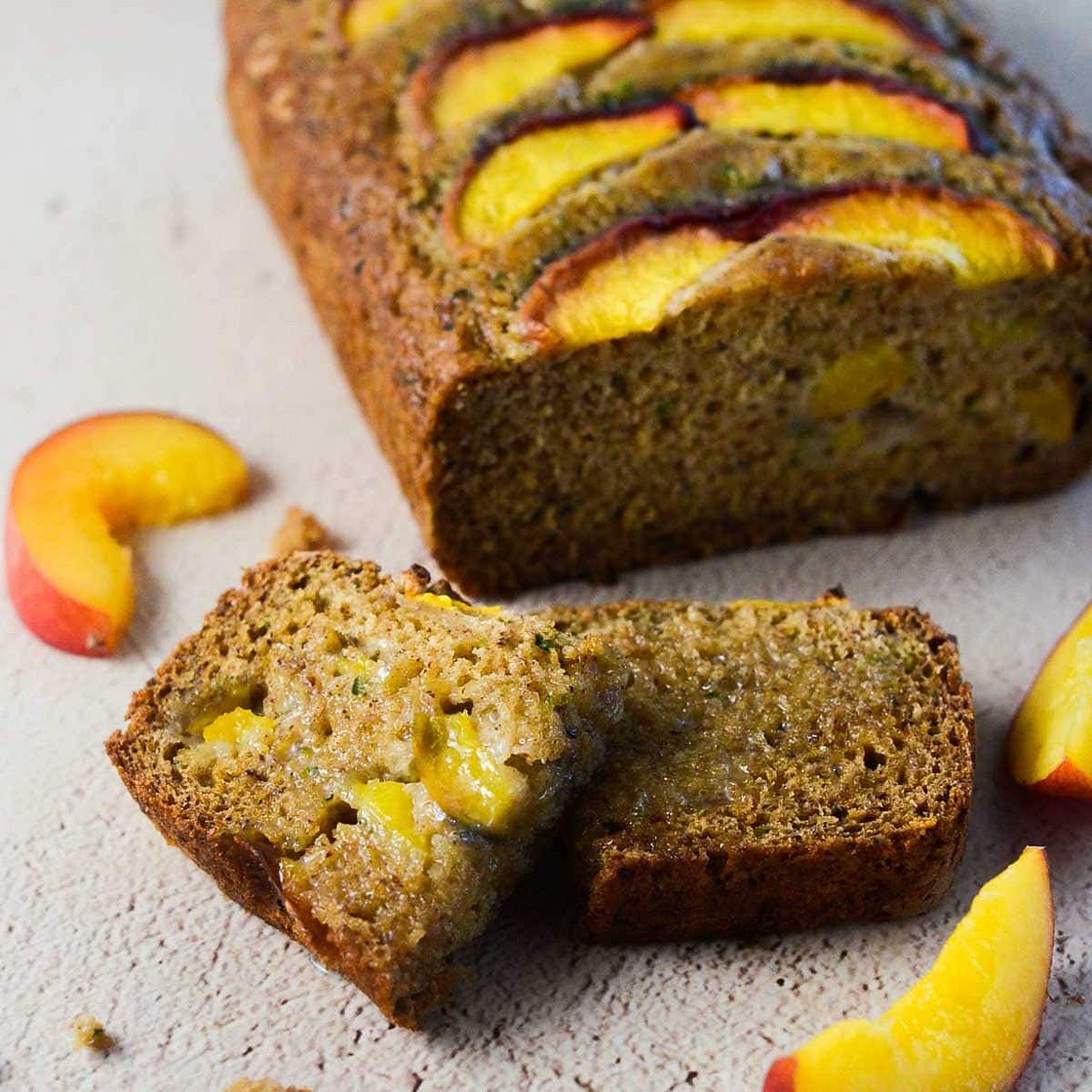 Easy Peach Zucchini Bread