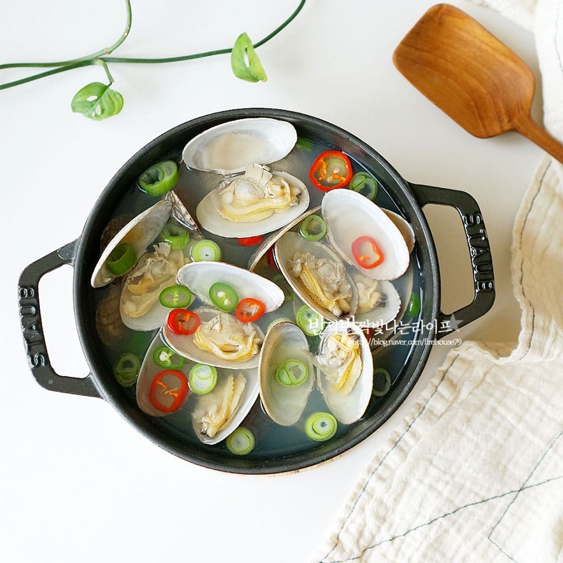 바지락 조개탕 끓이는법 바지락탕 바지락 조개국 바지락 요리