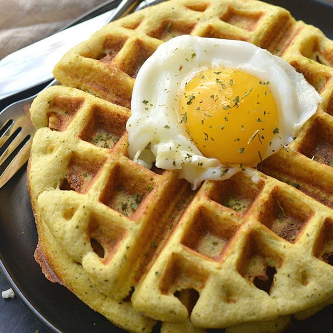 Perfectly Crispy Cauliflower Waffles with Zero Gluten