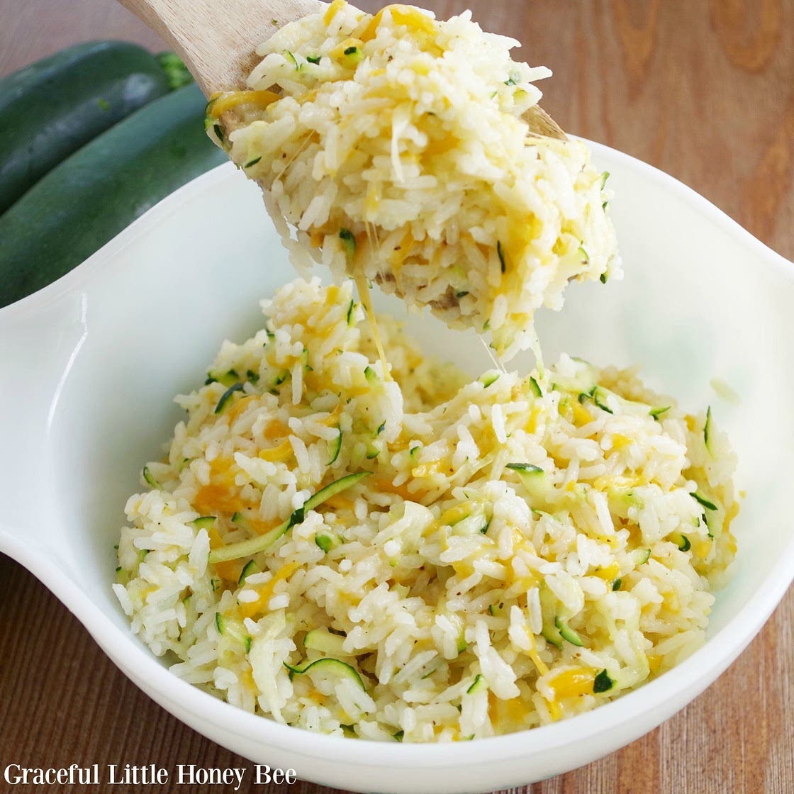 Zucchini Cheesy Rice