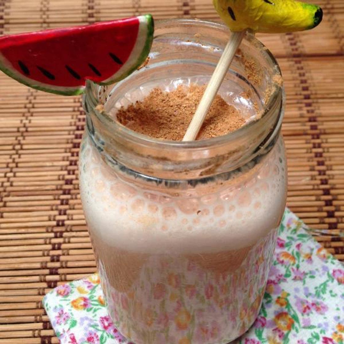 Vitamina de melancia e banana