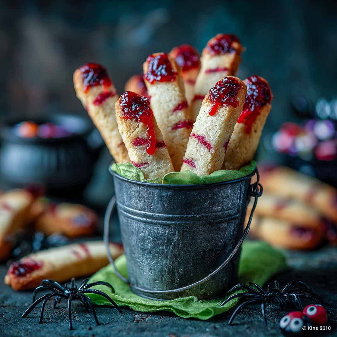 Scary Bloody Finger Cookies