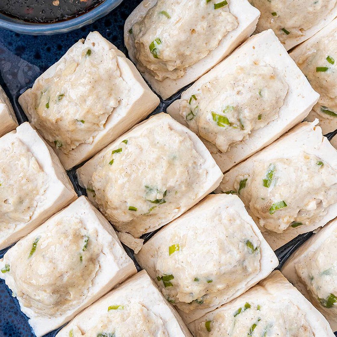 Steamed Stuffed Tofu