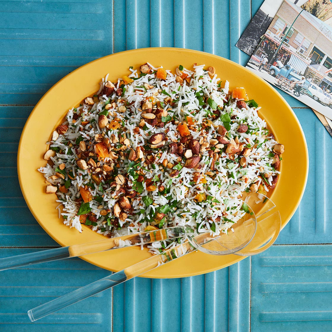 Greek Rice with Parsley, Almonds, and Apricots