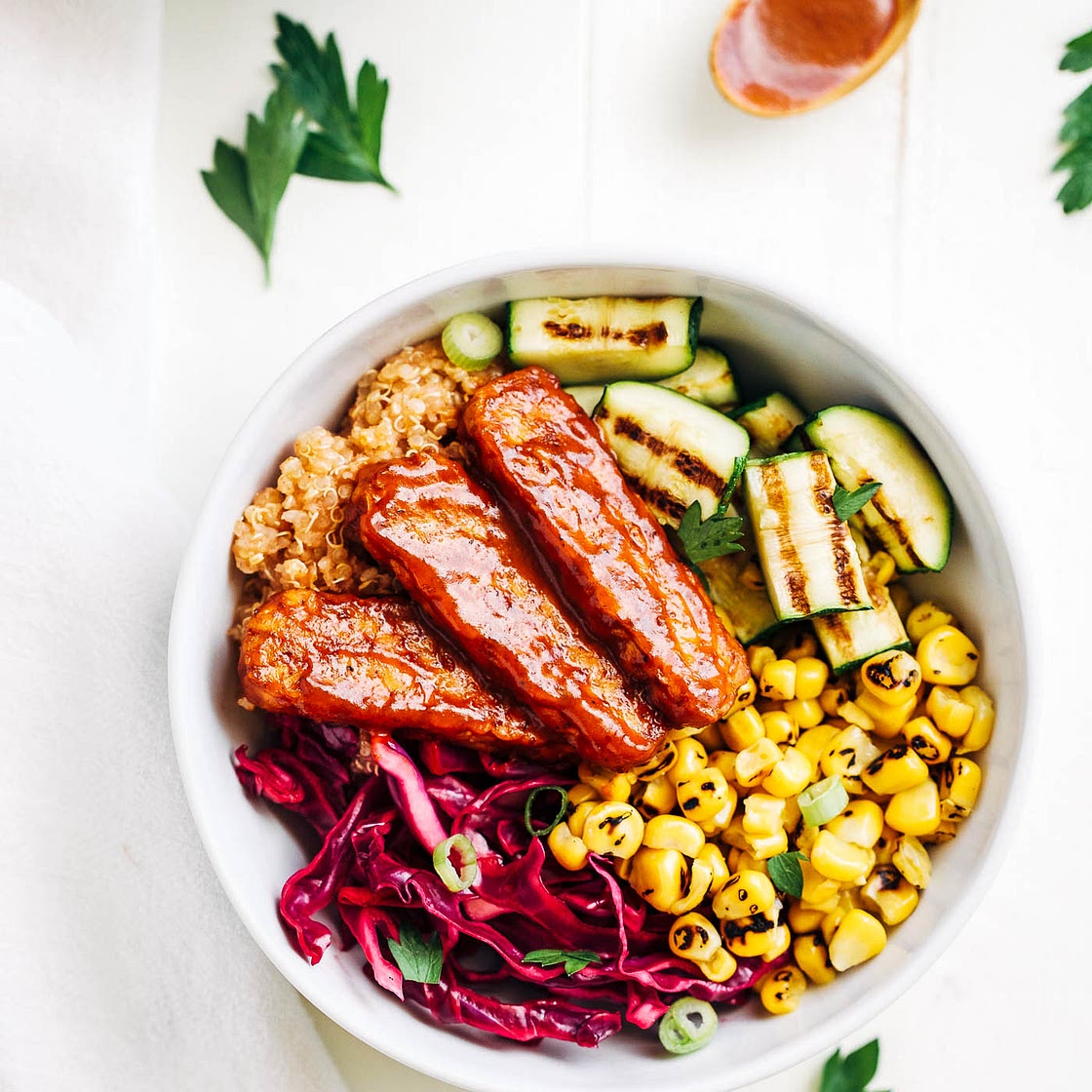 Summer BBQ Tempeh Bowls