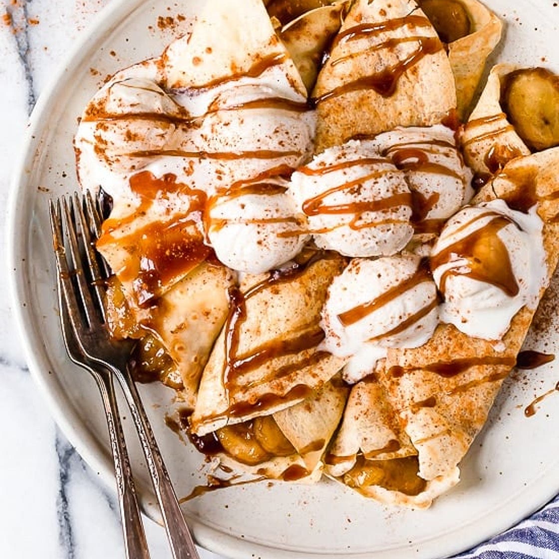 Banana Foster Crepes