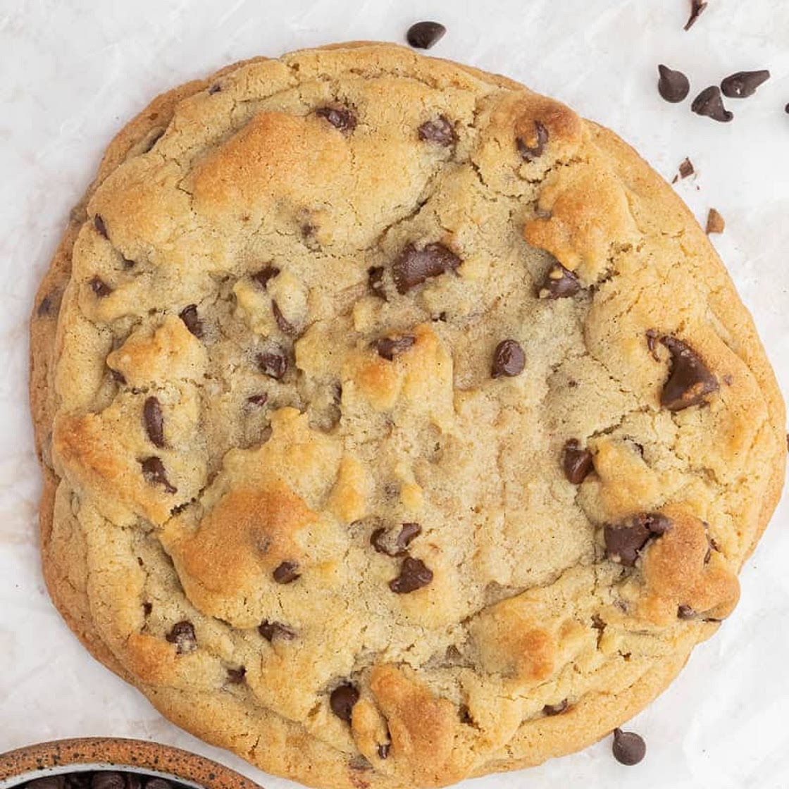 Single serve chocolate chip cookie