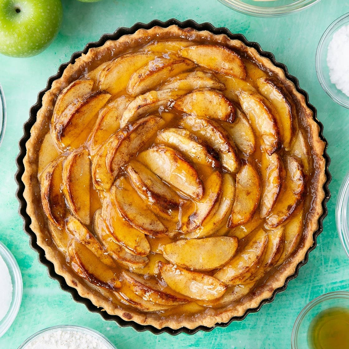 Apple Custard Tart Recipe
