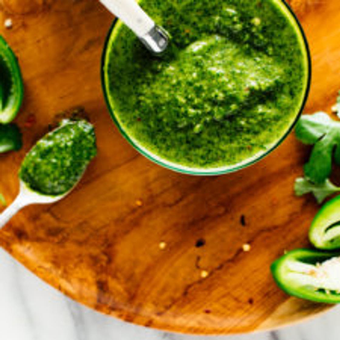 Zhoug! (Spicy Cilantro Sauce)