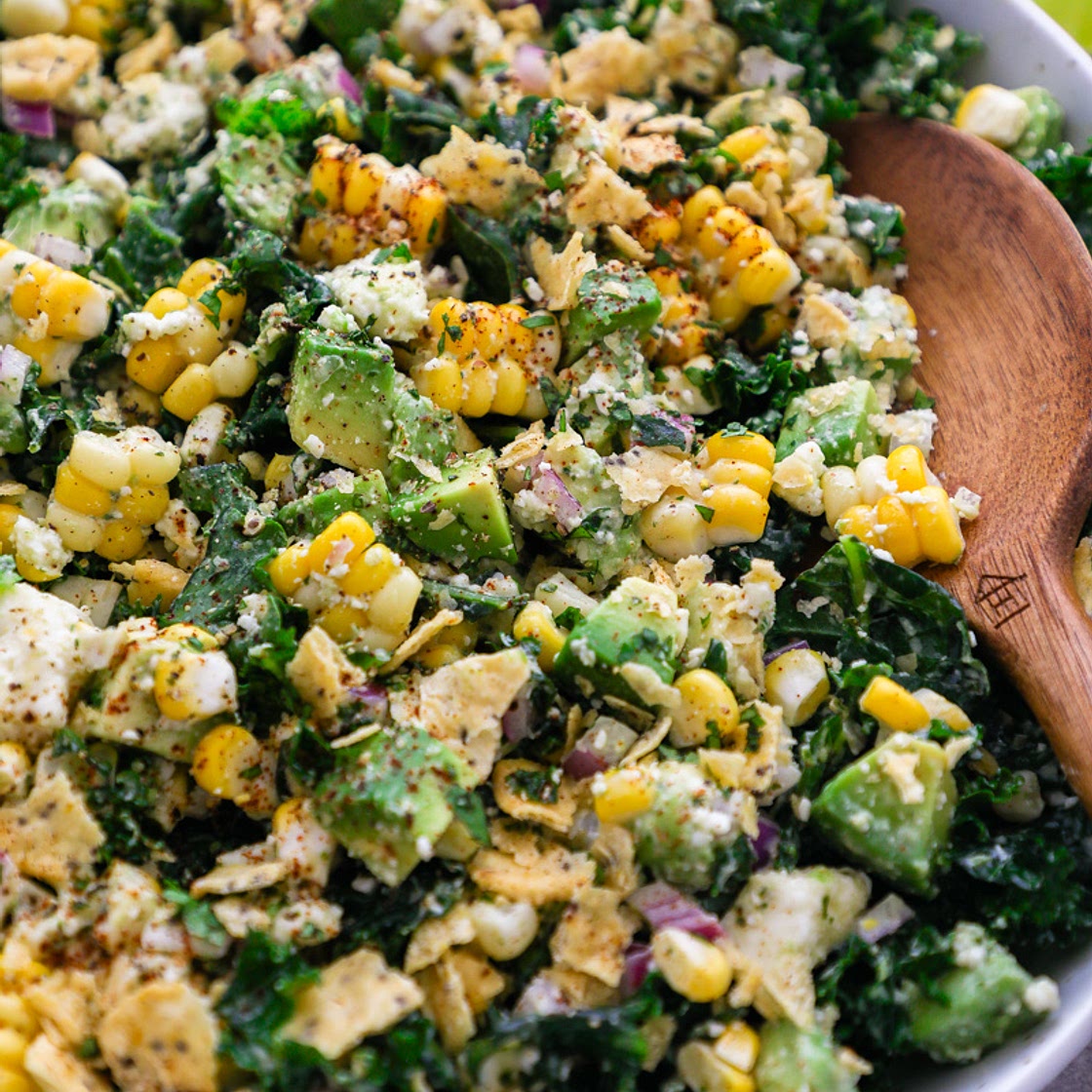 Mexican Street Corn Kale Salad