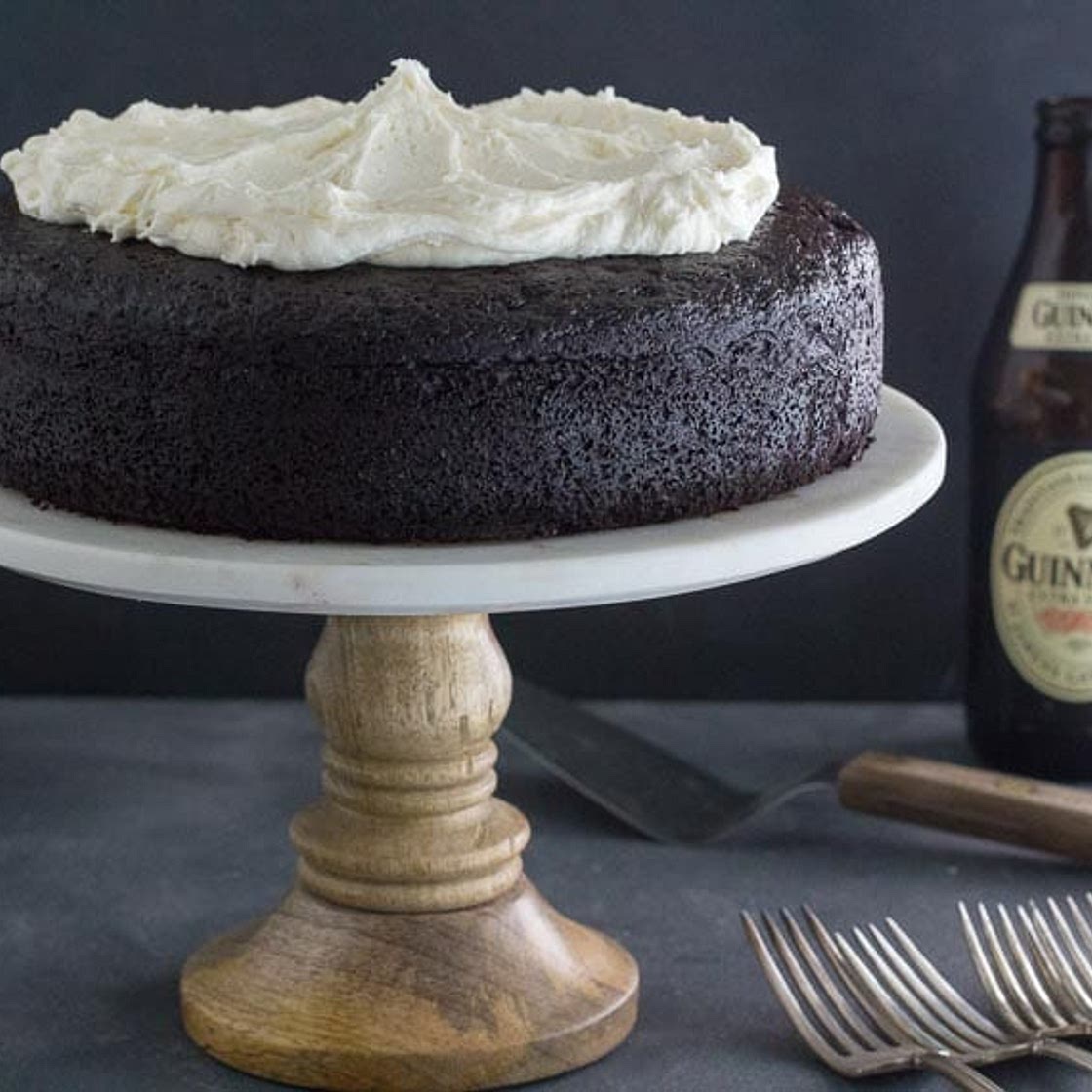 Low FODMAP Black Velvet Chocolate Guinness Cake