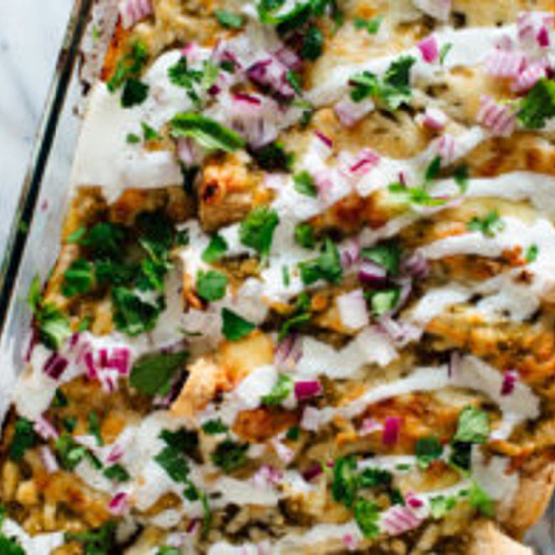 Vegetarian Black Bean Sweet Potato Enchiladas