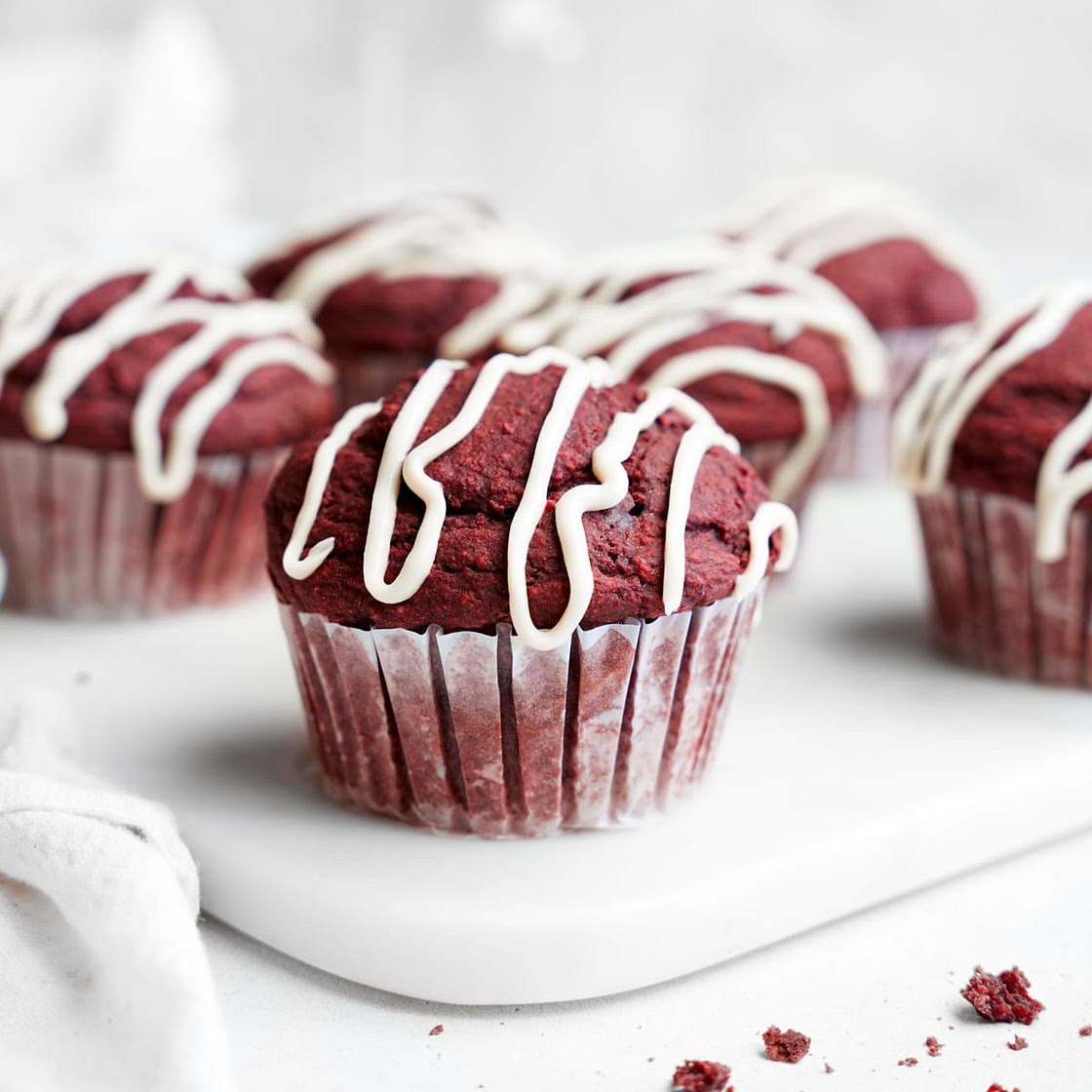 Gluten-Free Vegan Red Velvet Muffins