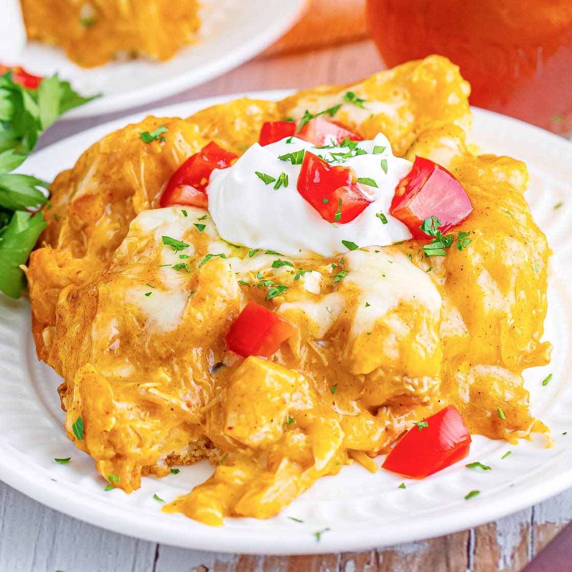 Bisquick Chicken Enchilada Bake