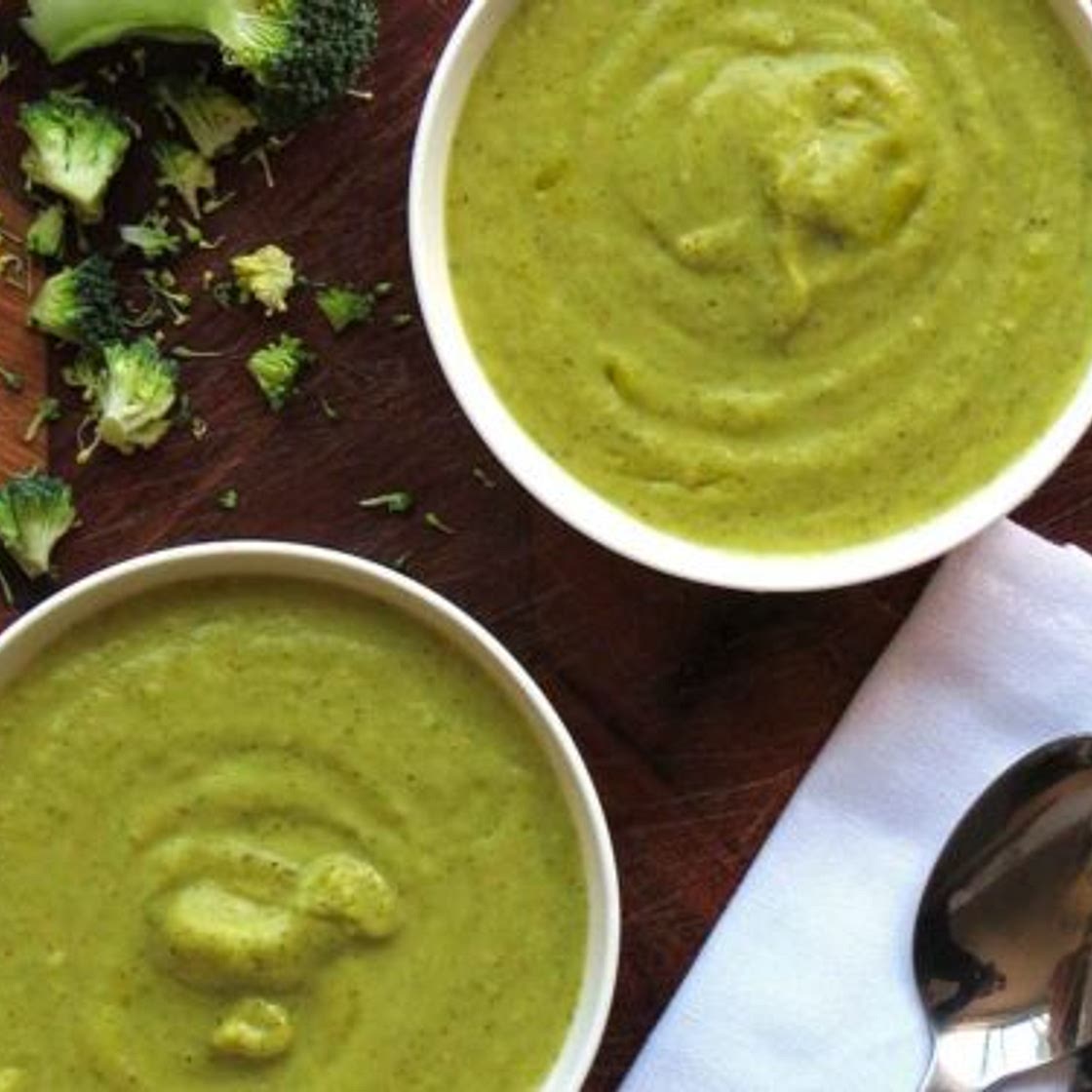 Curried Vegan Cream of Broccoli Soup