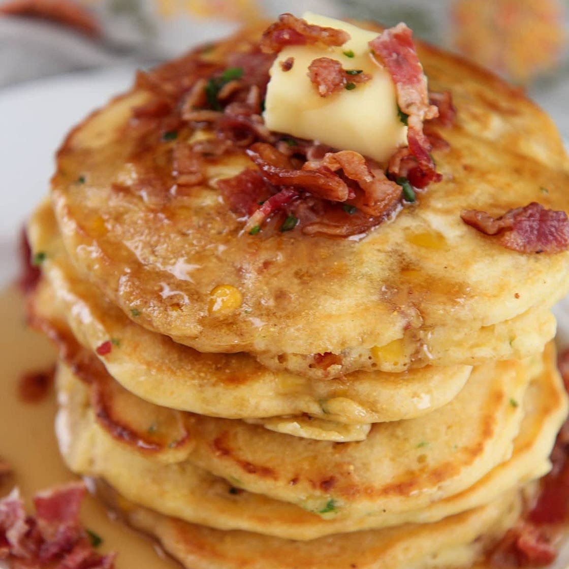 Bacon and Corn Pancakes