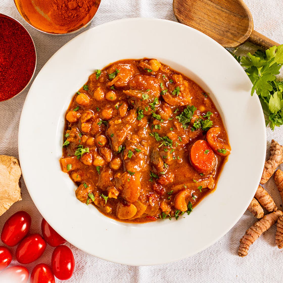Slow-cooker Moroccan tagine