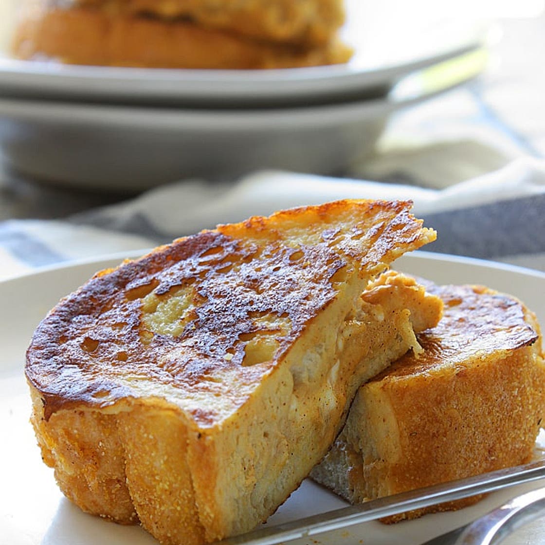 Pumpkin Cream Cheese French Toast