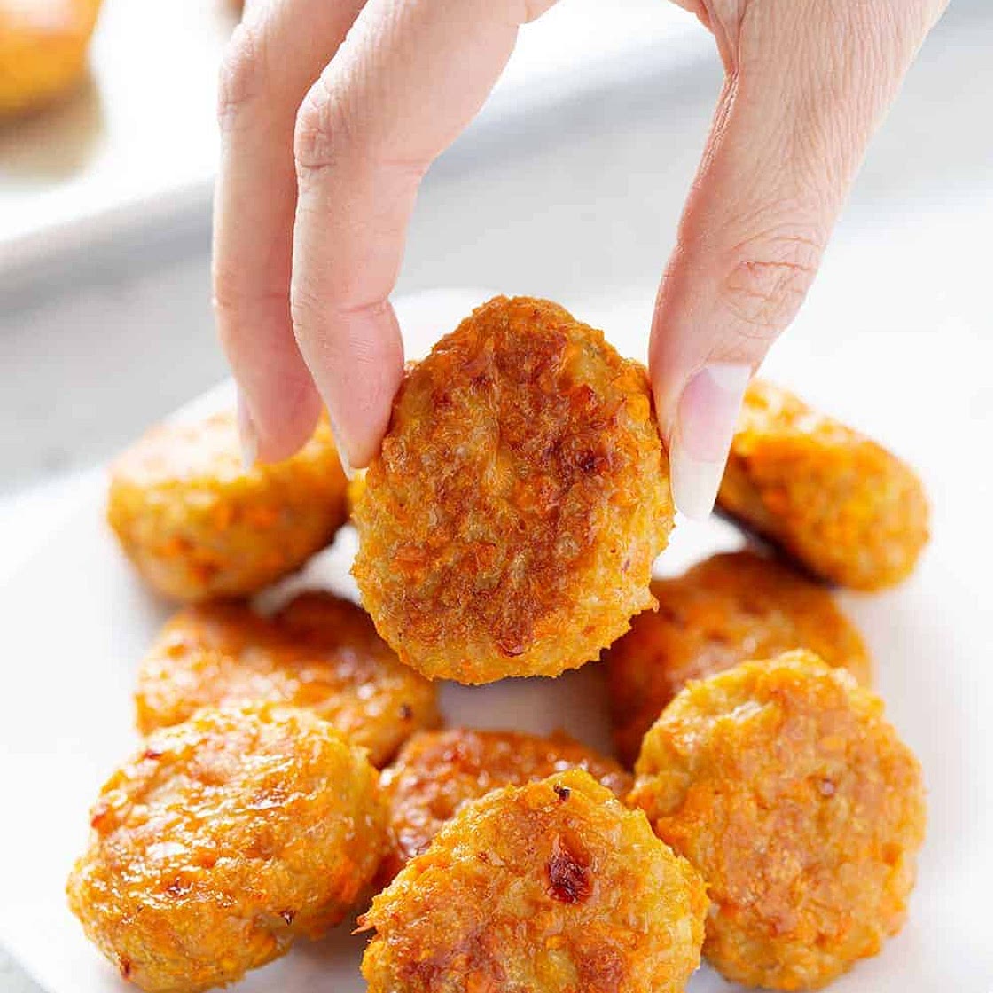 Sweet Potato Chicken Poppers